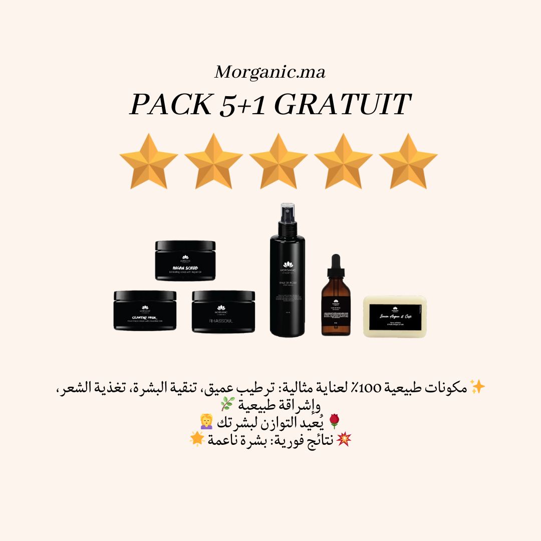 Coffret cadeau Morganic avec 5 soins naturels pour le corps et les cheveux, label bio et récompensé pour ses bienfaits.