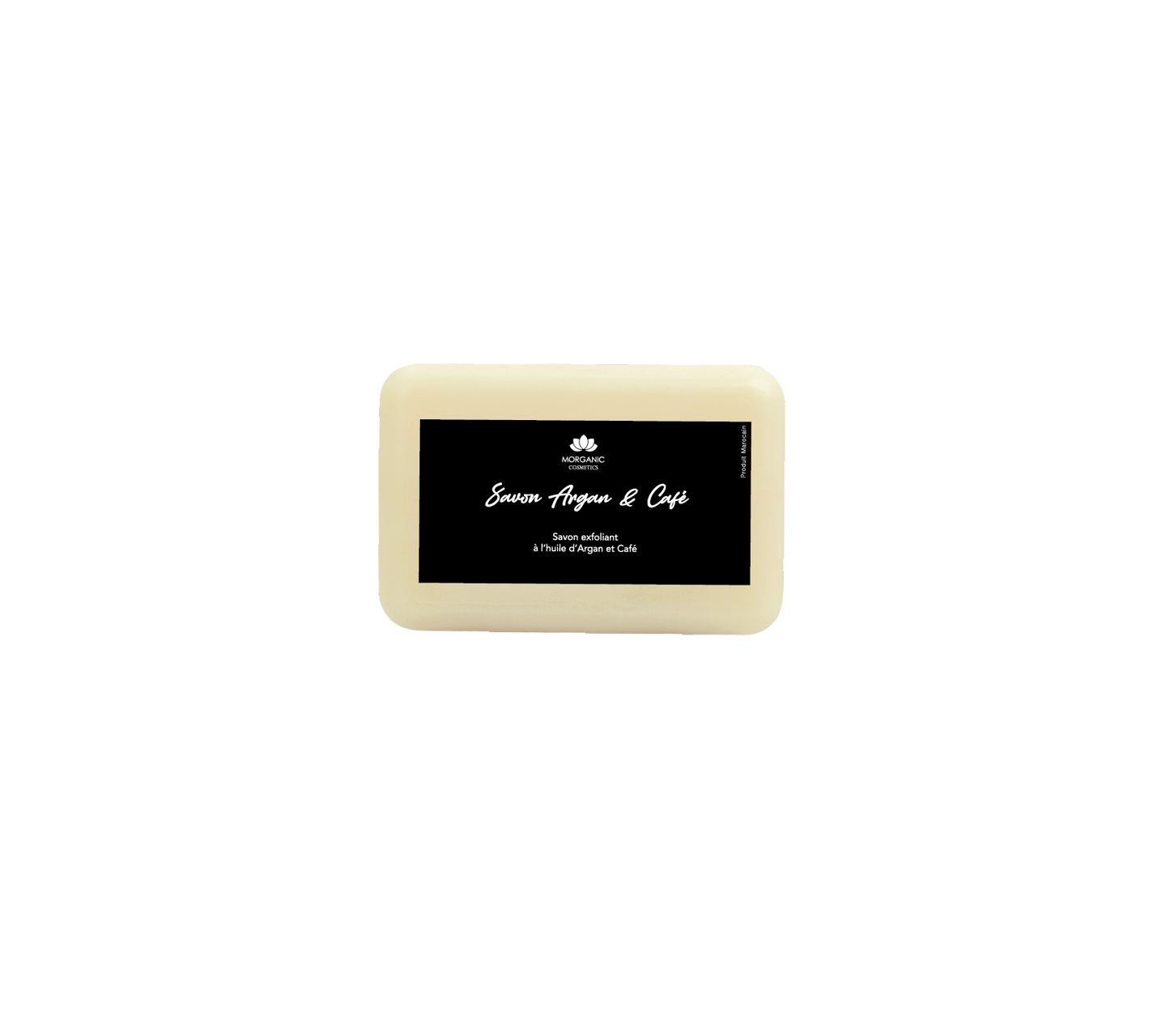 Savon visage au grains de café et argan