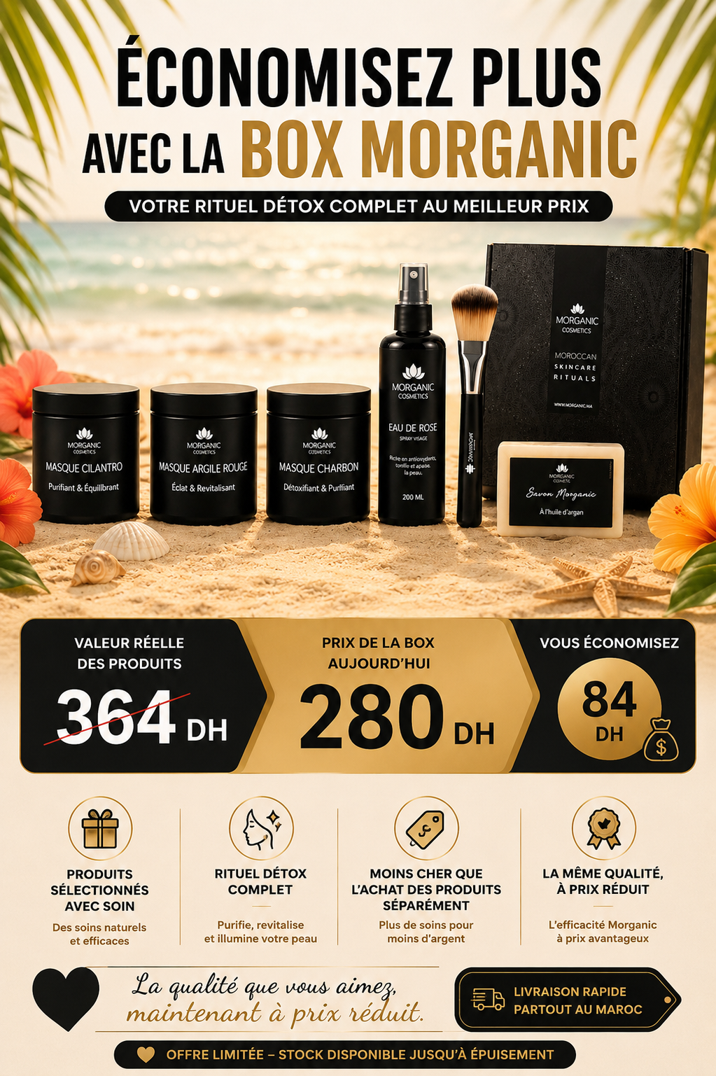 Pack Éclat Morganic بوكس للتنقية والإشراقة