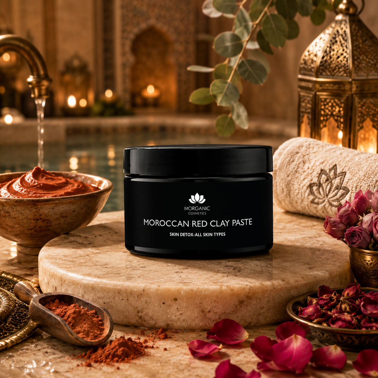 Moroccan Red Clay Paste (150G) ماسك الطين الأحمر