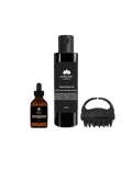 Set of Morocco Organic Products including Repair Hair Oil and application comb for healthy hair.