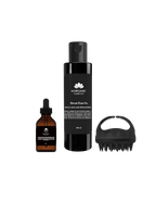 Set of Morocco Organic Products including Repair Hair Oil and application comb for healthy hair.