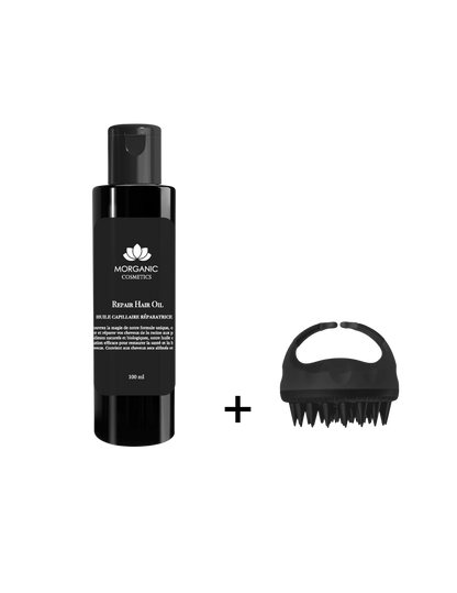 Huile anti-chute cheveux au Romarin 100ml + Brosse Massage